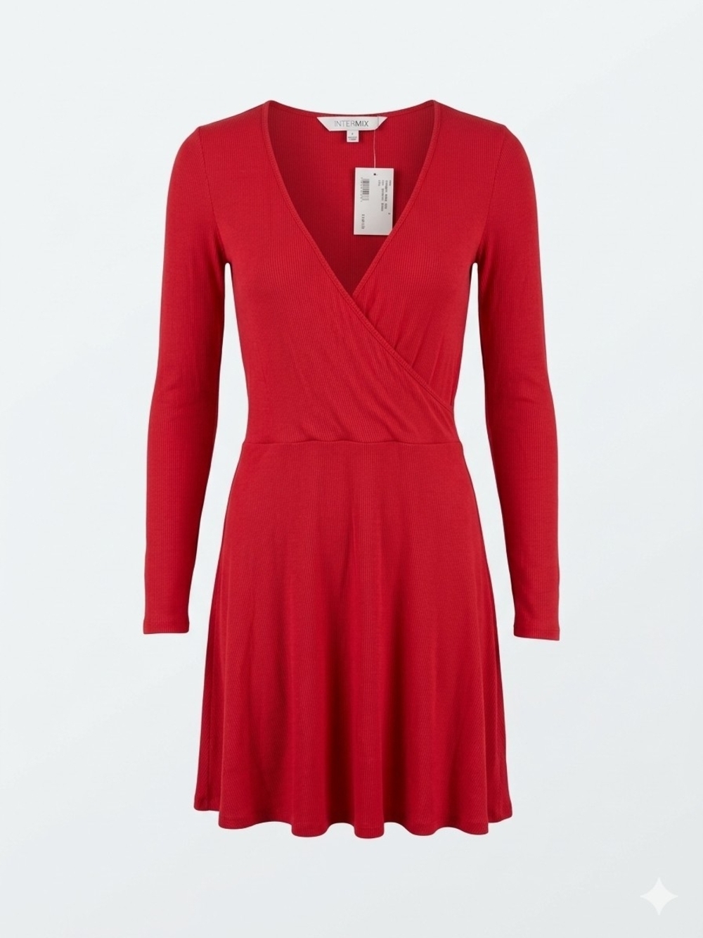 Intermix Serena Wrap Front Knit Mini Dress